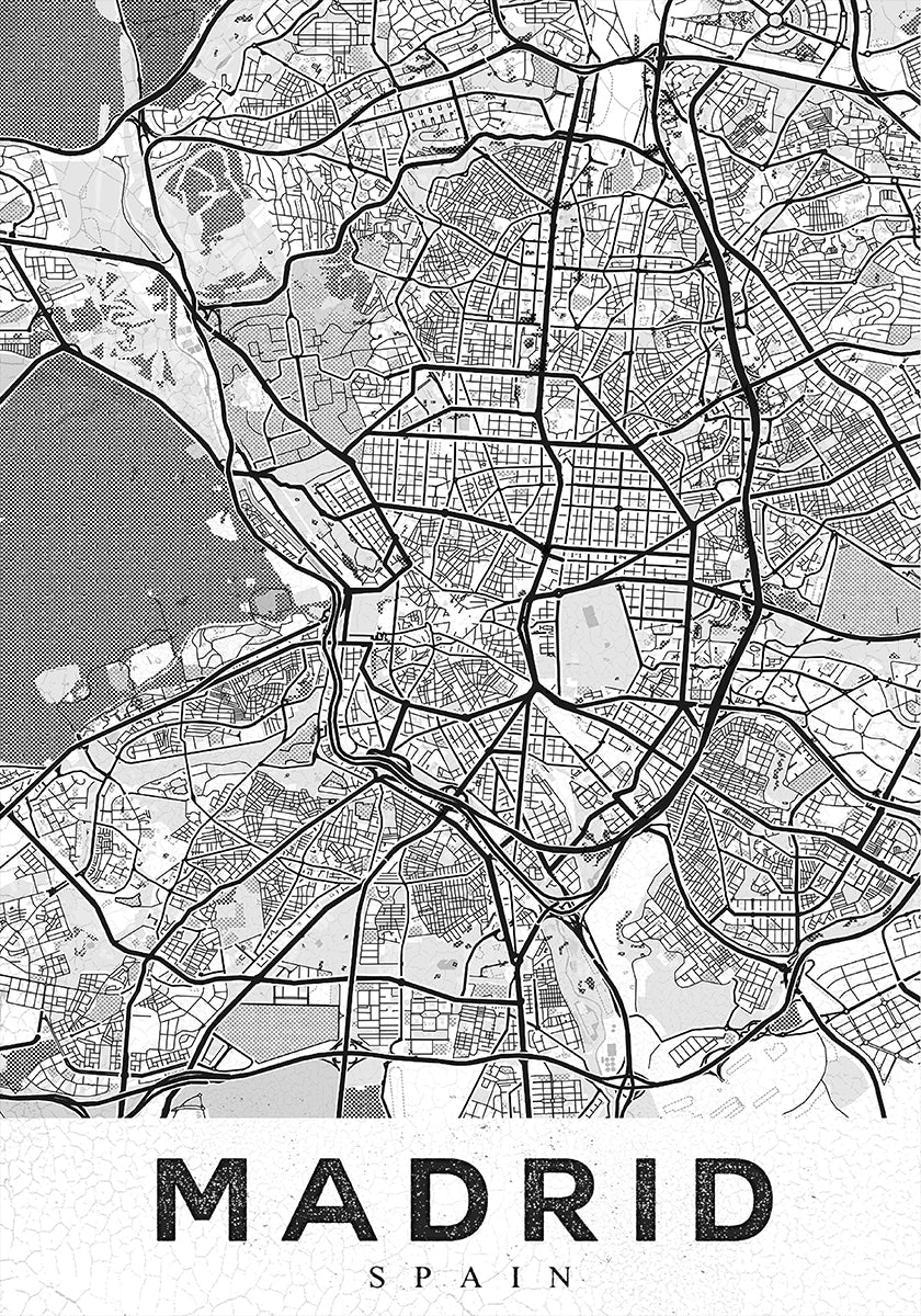 Madrid Blanco Póster