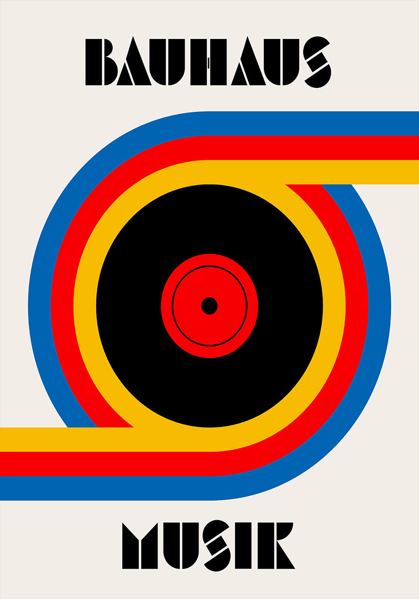 Póster de vinilo musical Bauhaus