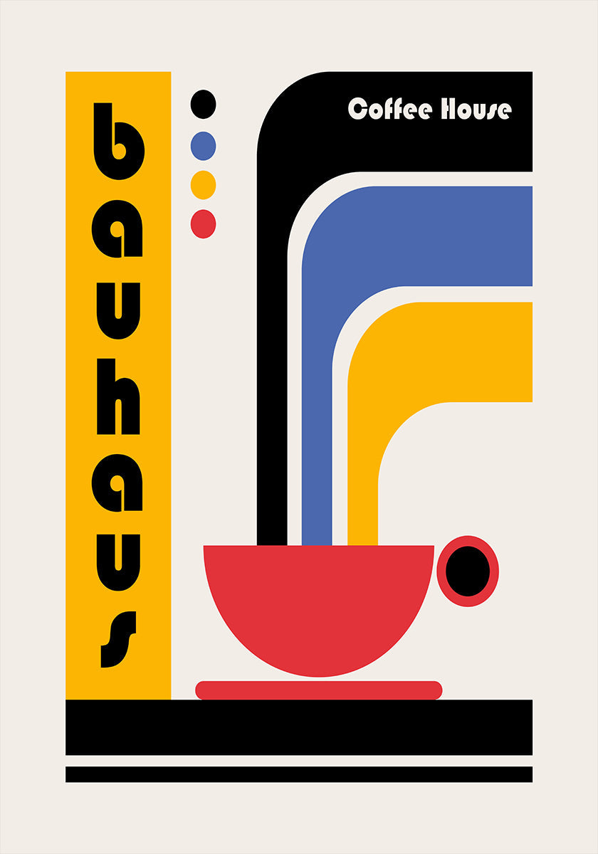 Póster Cafetería Bauhaus