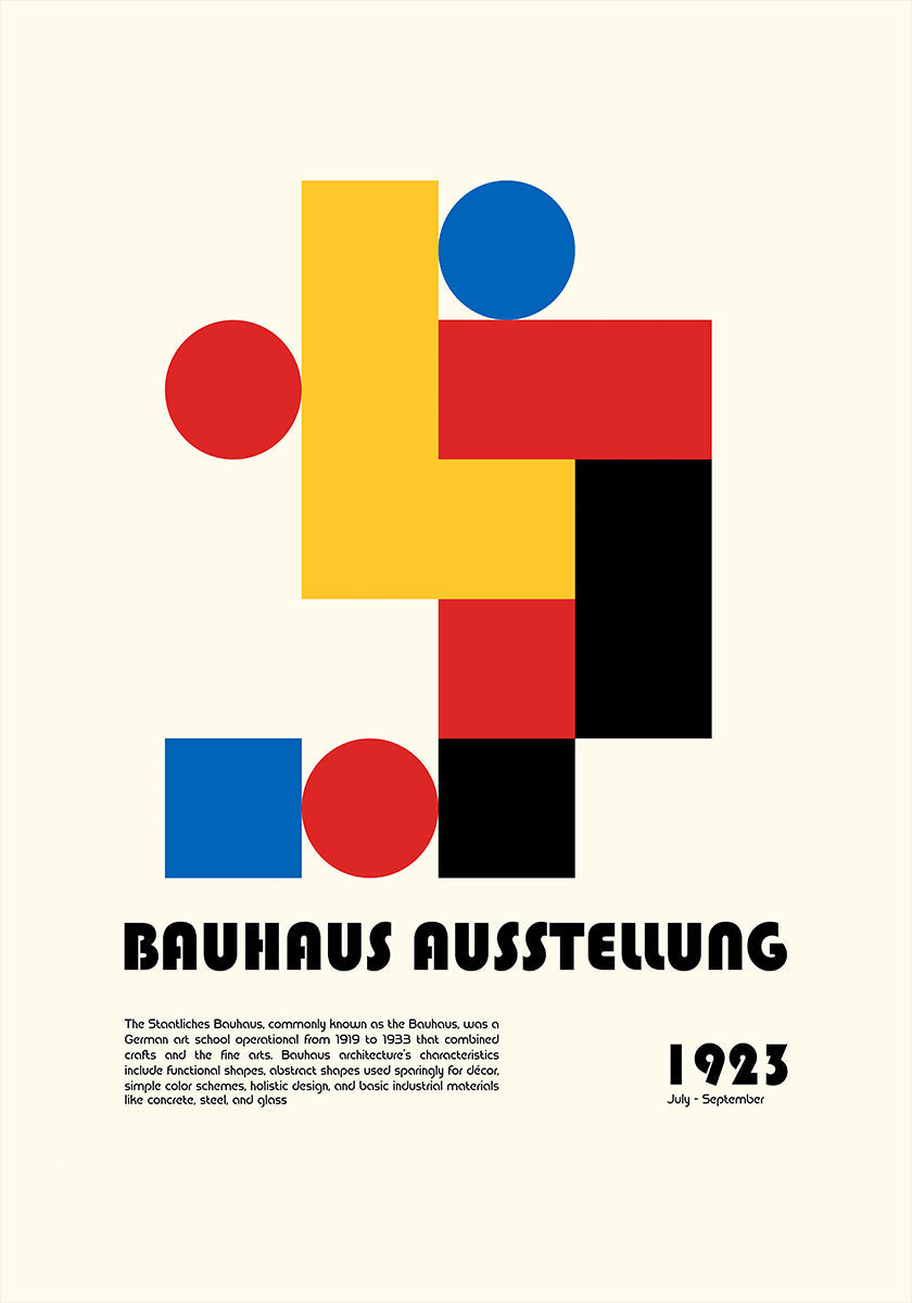 Ausstellung de la Bauhaus Póster