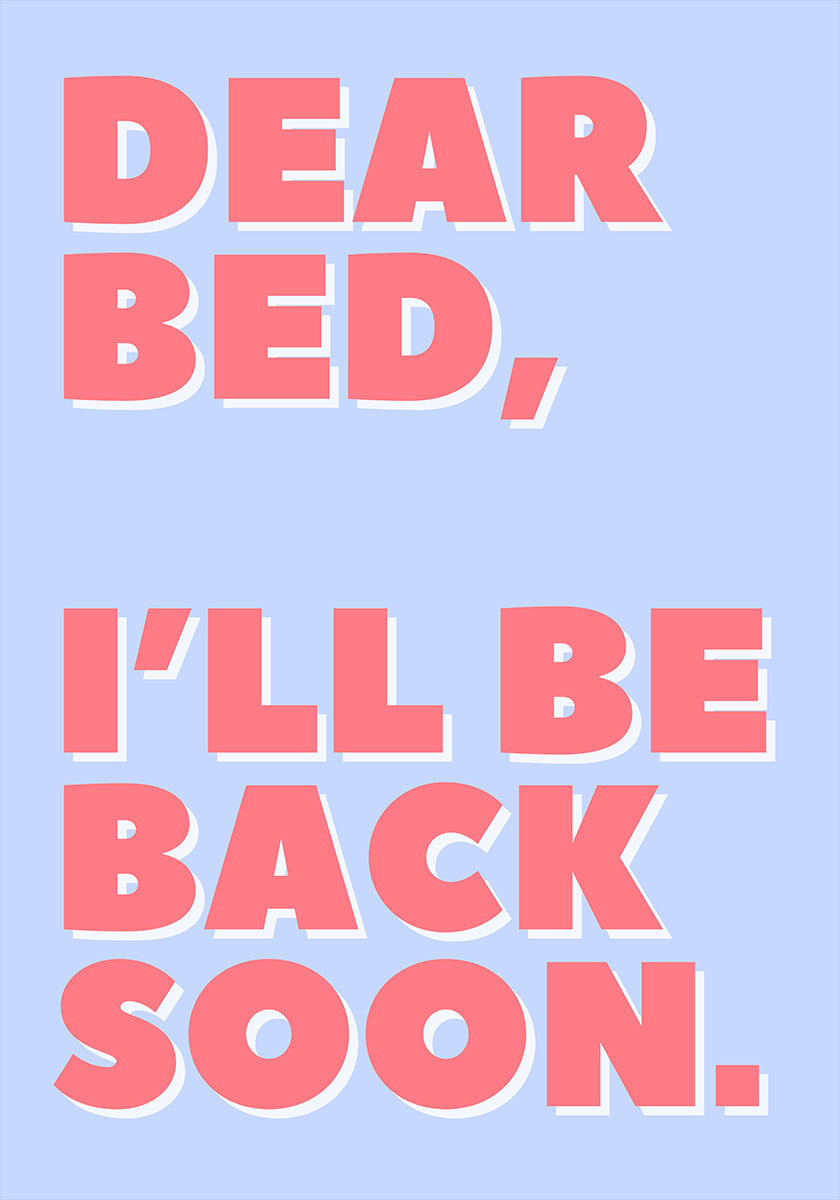 Carta a mi cama Póster