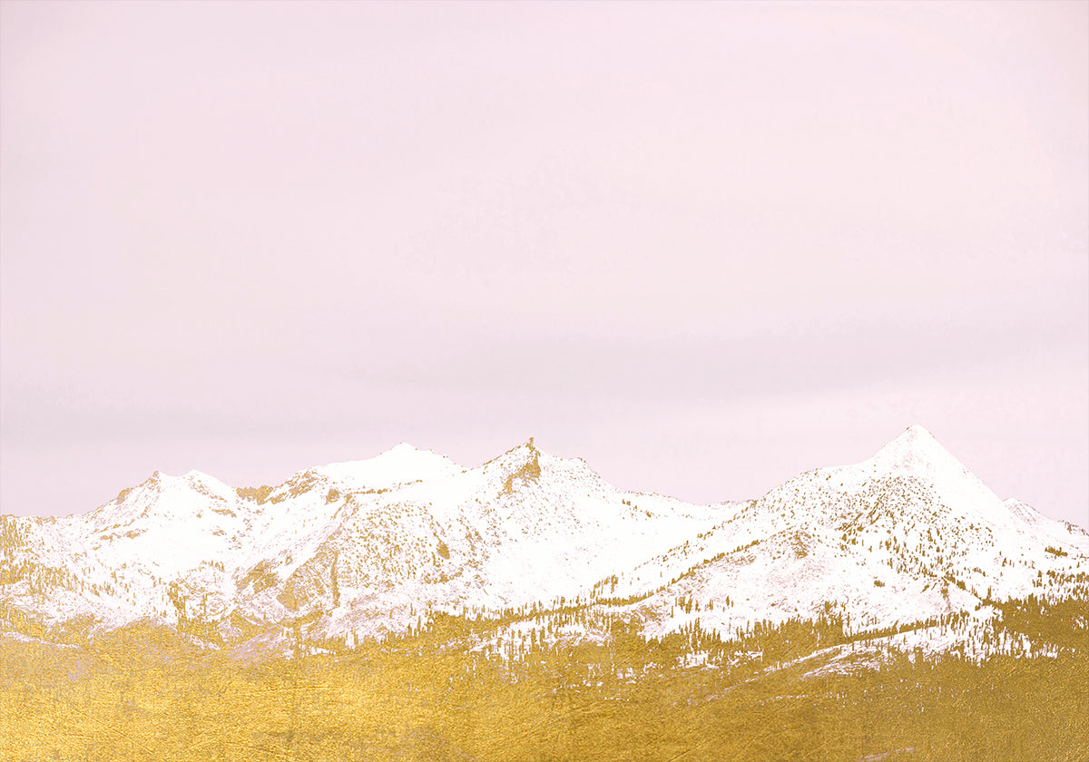 Montañas de oro Póster