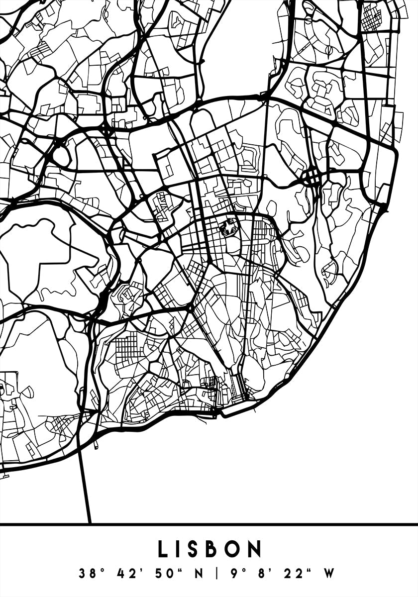 Mapas negros 39 Póster