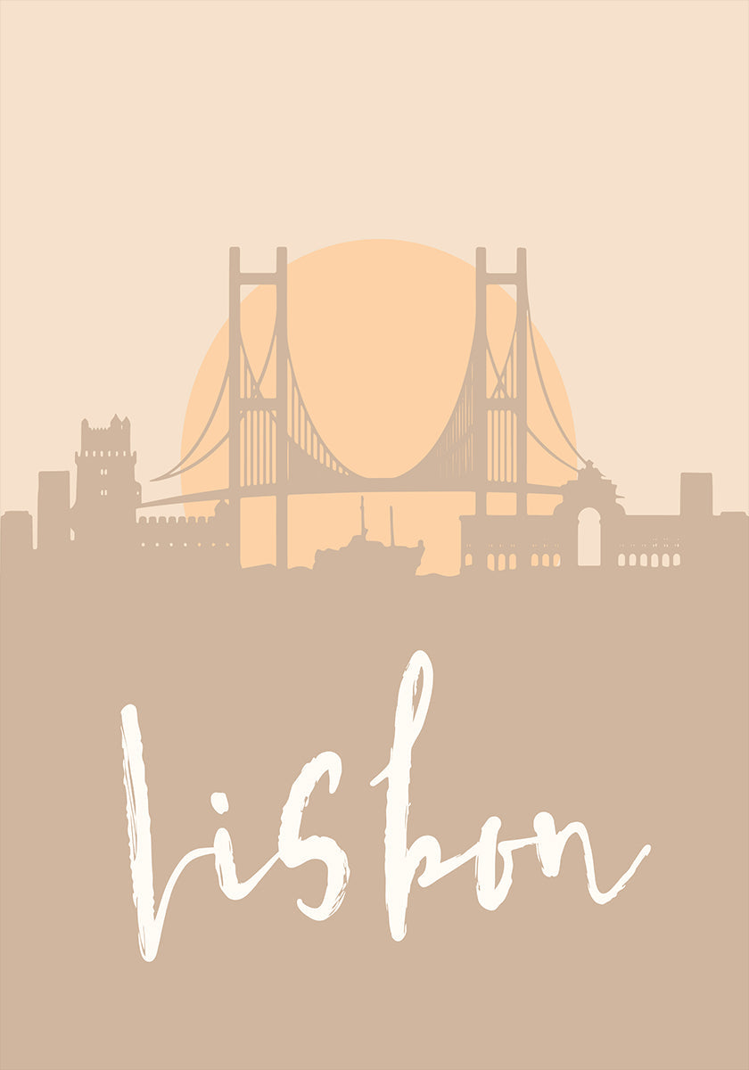 Skyline Tierra Tono 2 39 Póster