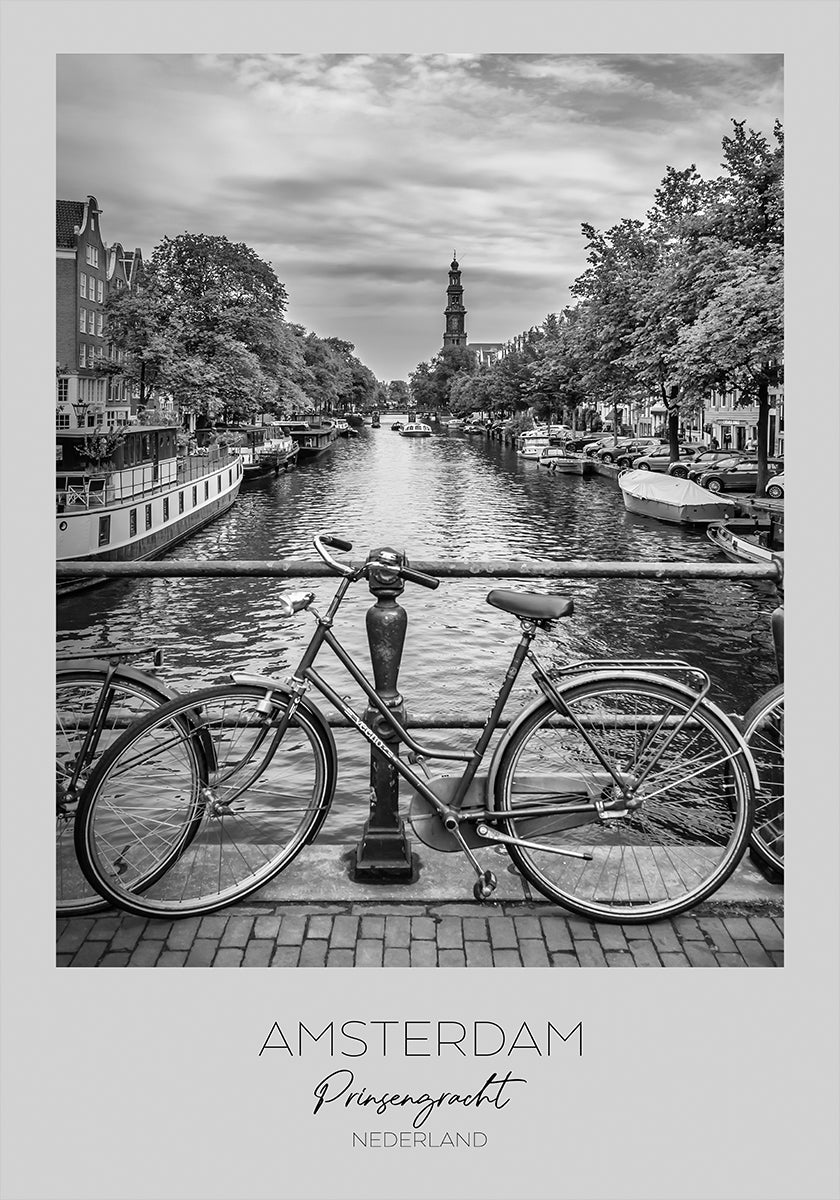 En foco: AMSTERDAM Prinsengracht Póster