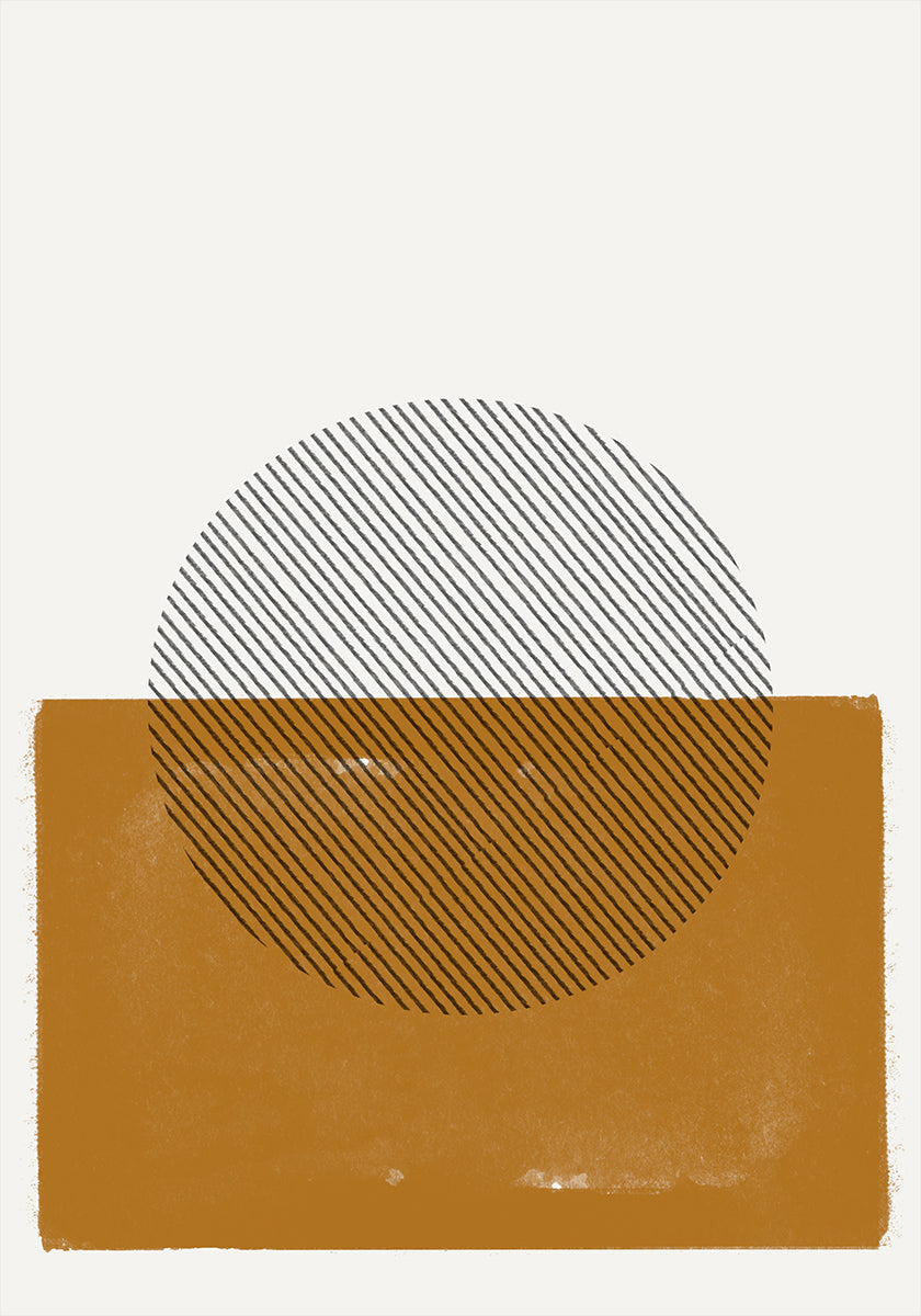 Horizonte rayado Póster