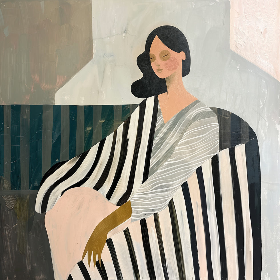 Póster Mujer en reclinación