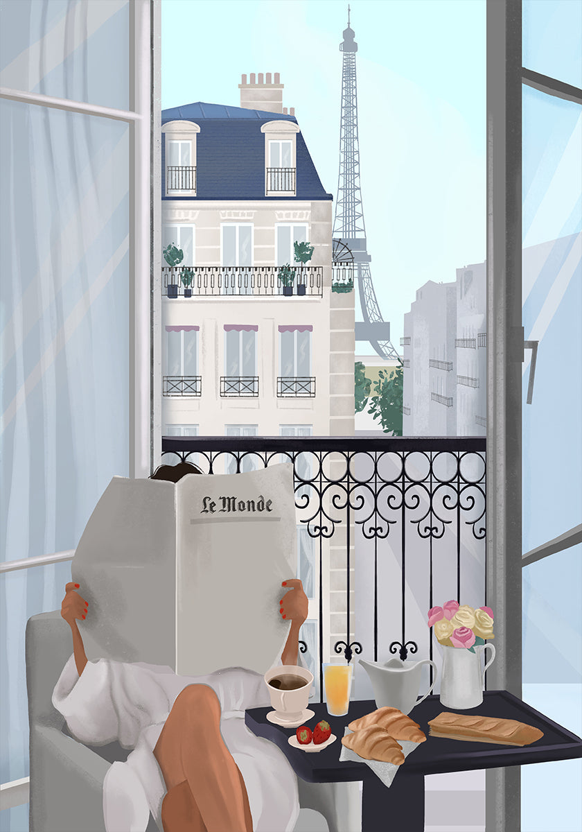 Balcón de París Póster