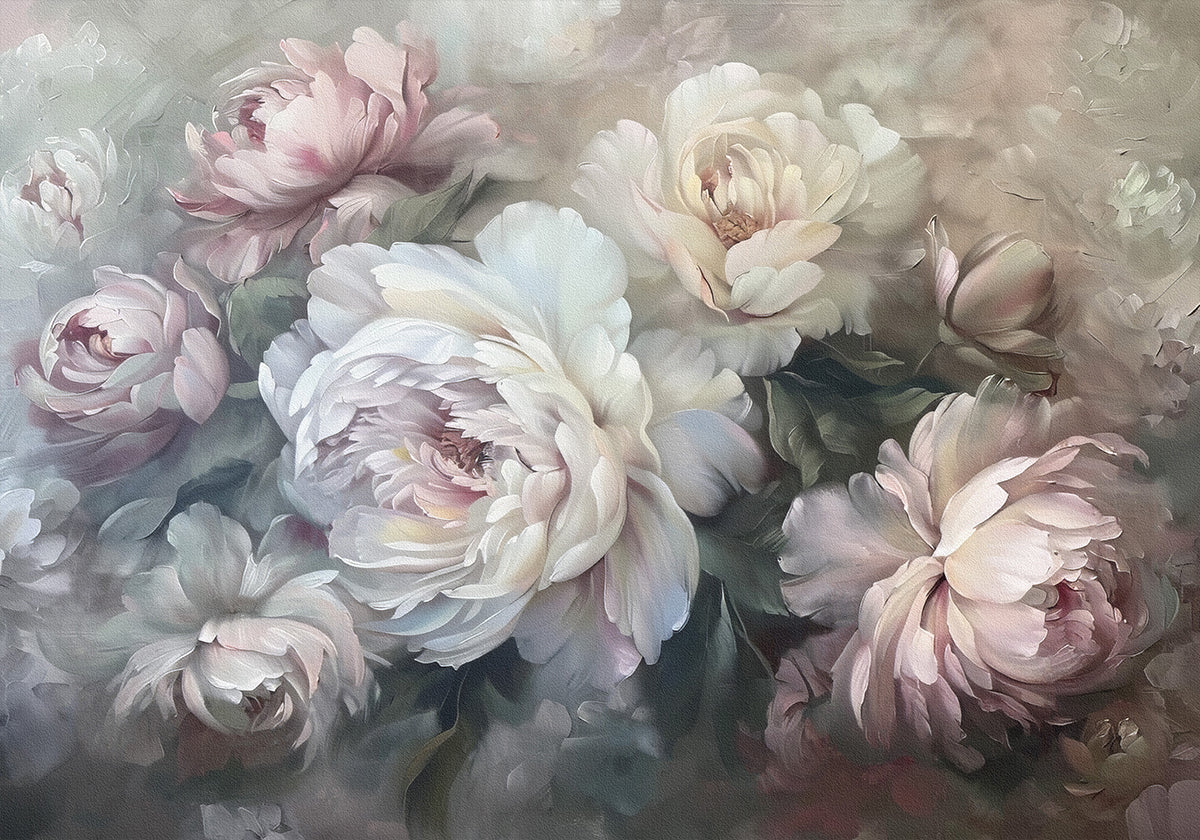 Póster Pintura de flores 5 Póster