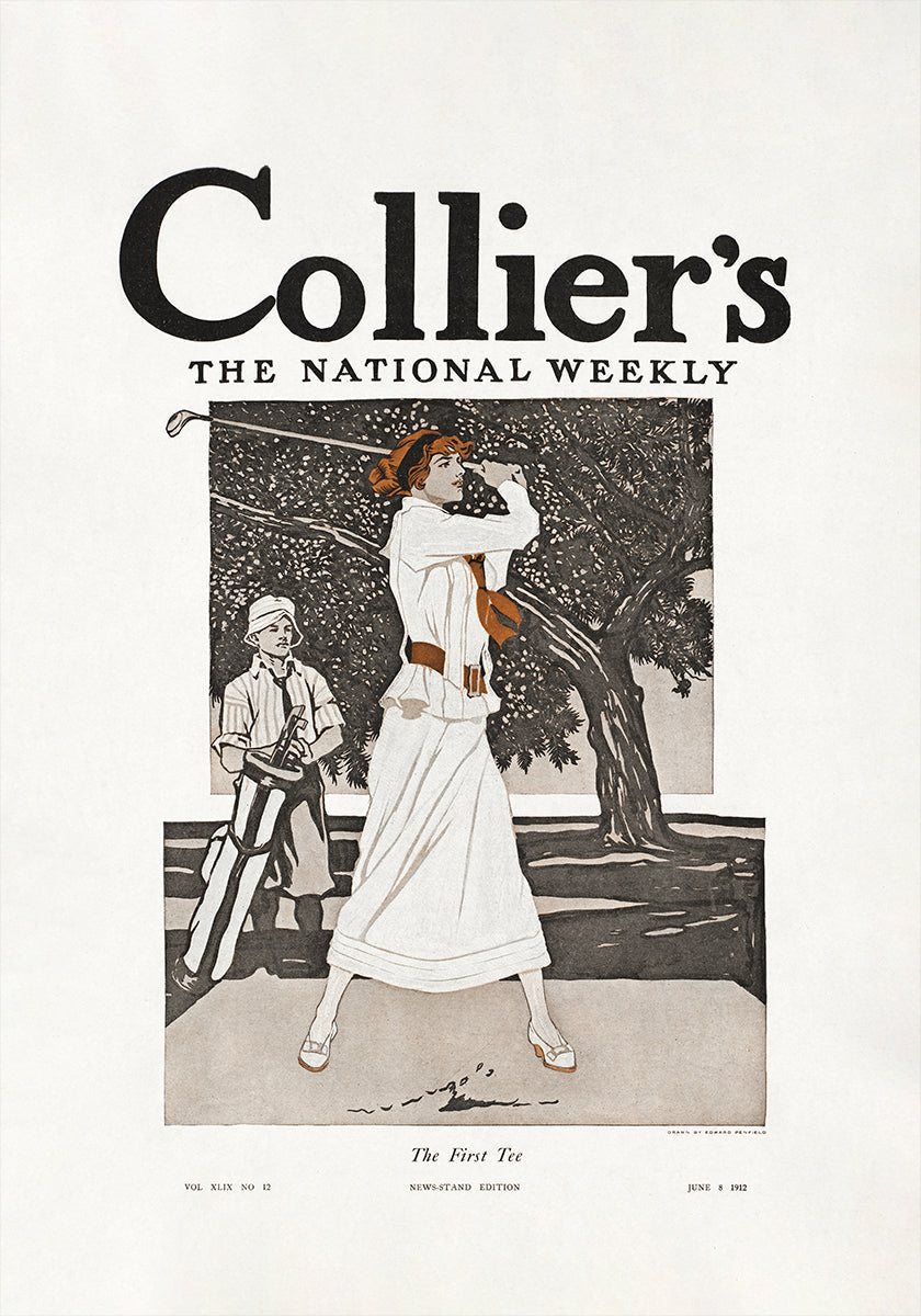 Collier's, el semanario nacional, la primera camiseta (1912) Póster
