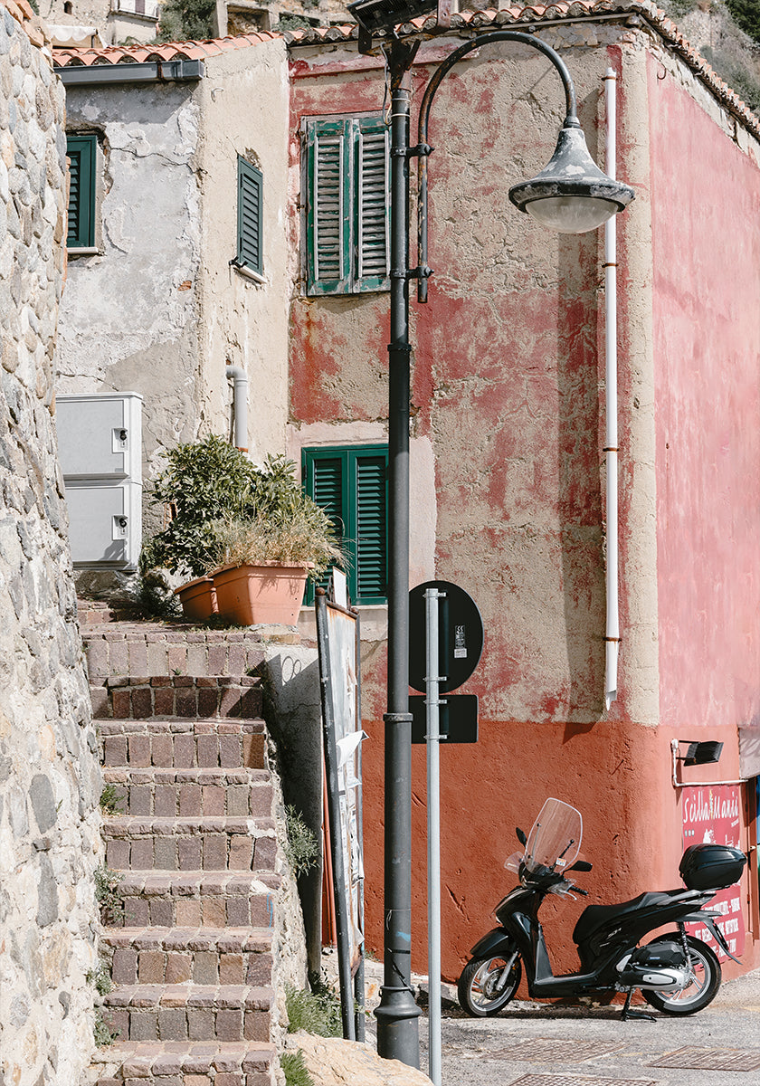Escena callejera Scilla, Italia