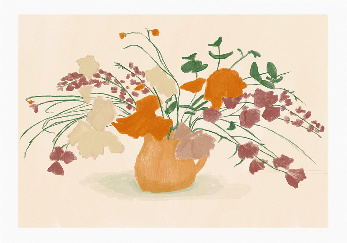 Póster Flores cálidas