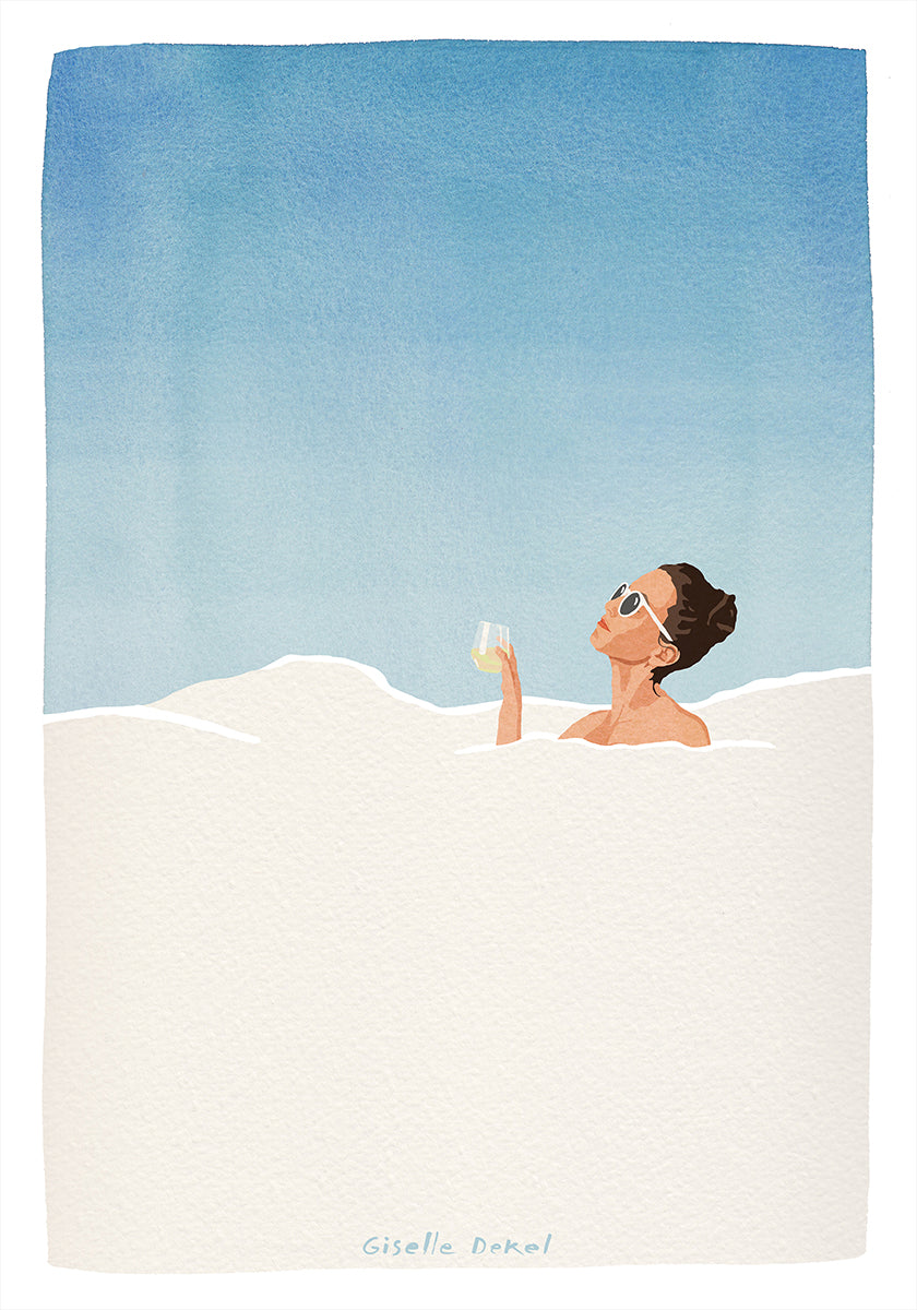 Póster Baño de burbujas