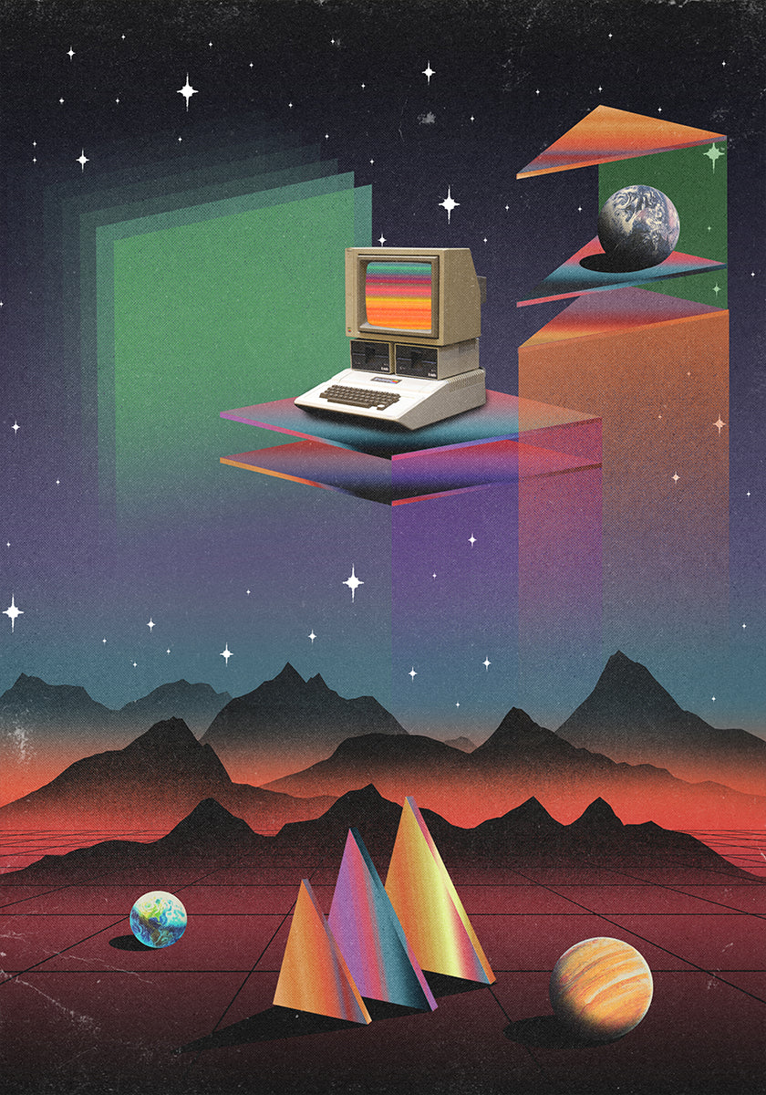 Computadora CRT de los 80