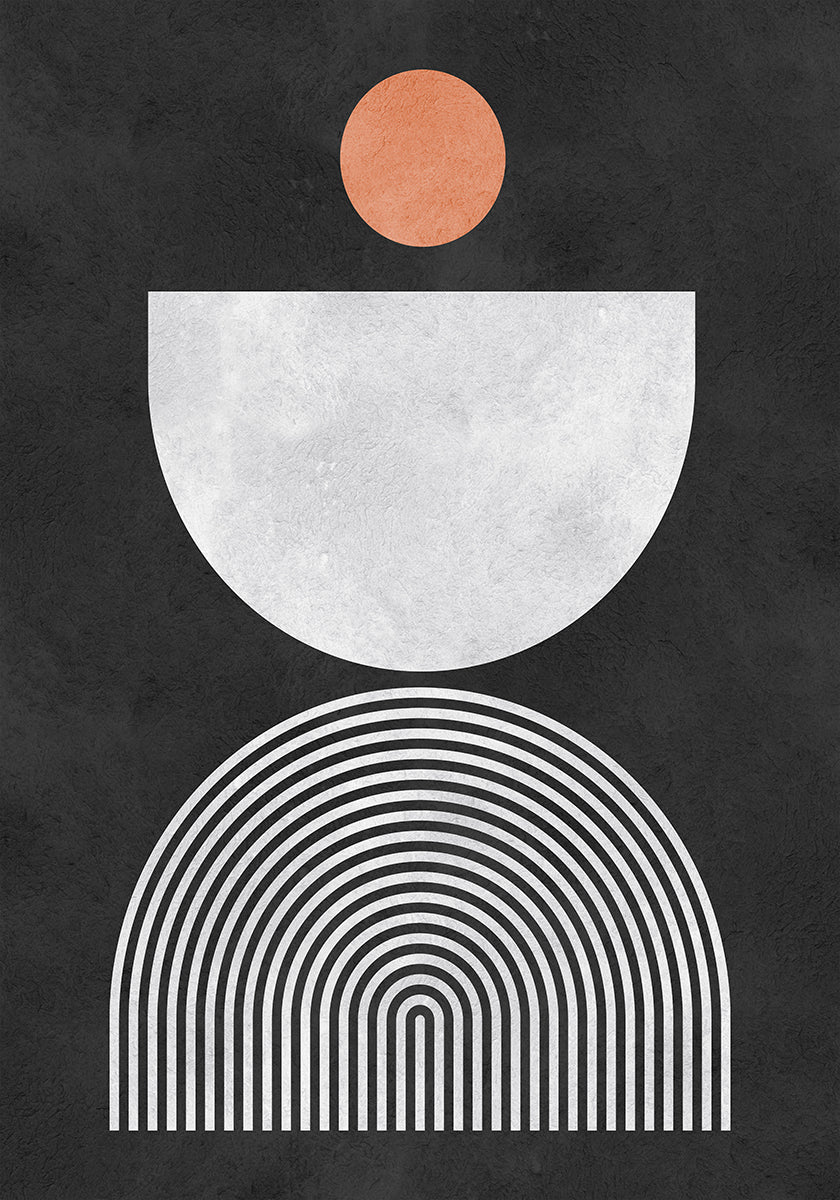 Líneas y círculos 10 Póster