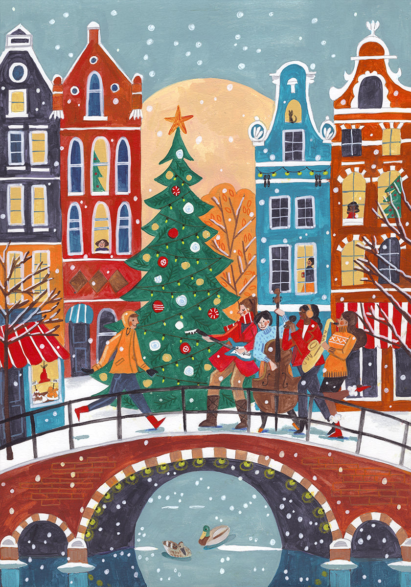 Póster Nevadas en Amsterdam