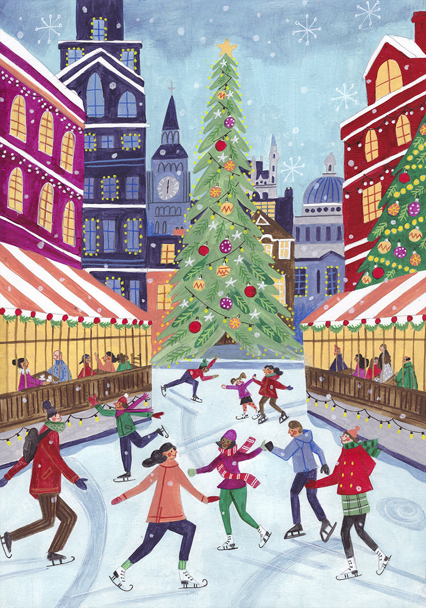 Patinando en Londres Póster