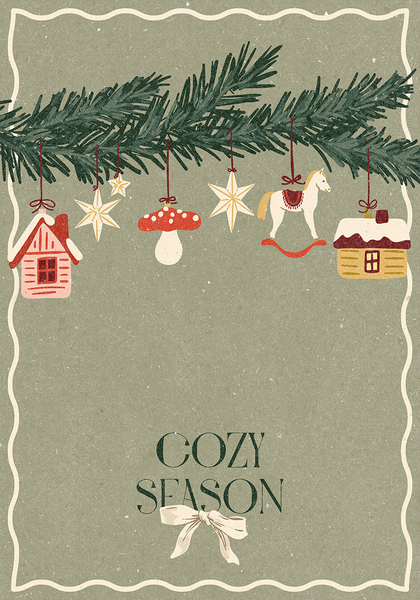 Póster Juguetes en el árbol de Navidad