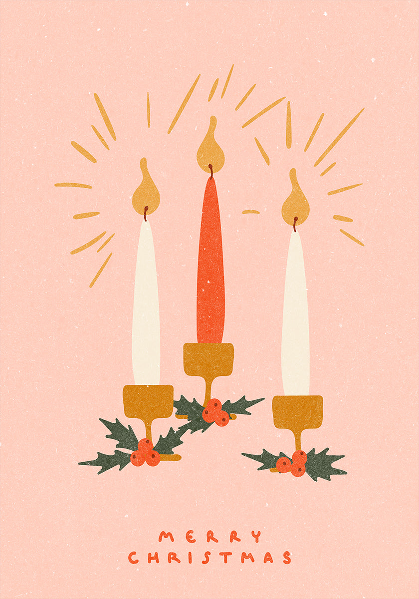 Velas de Navidad Póster