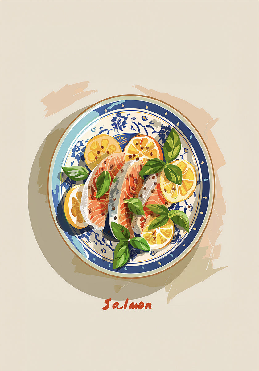 Plato de salmón picante