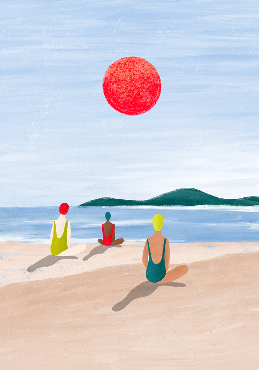 chicas en la playa
