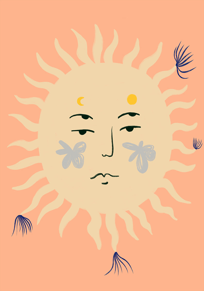 Estallido de sol sereno