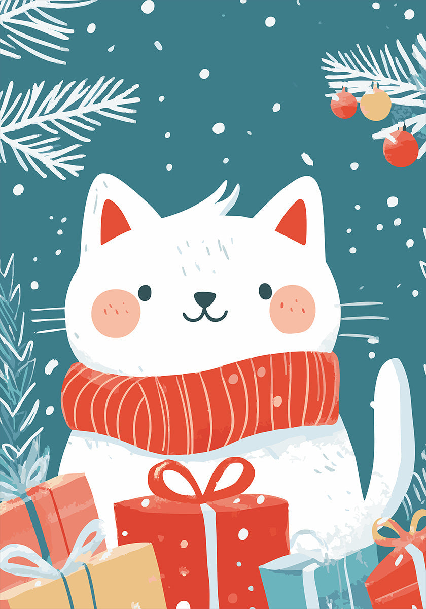Gato de Navidad Póster
