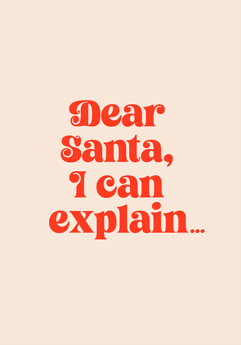 Querido Santa, puedo explicarlo Póster