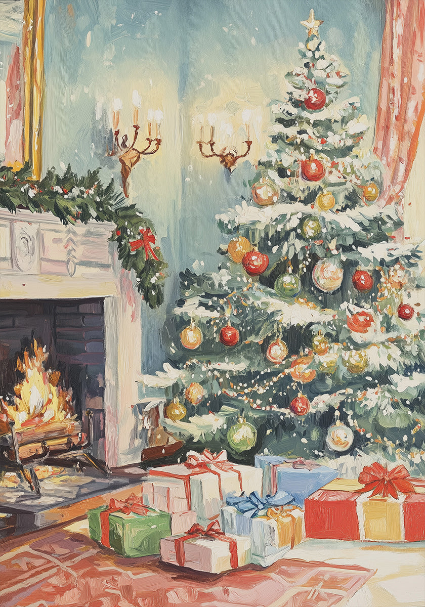 Póster Salón navideño