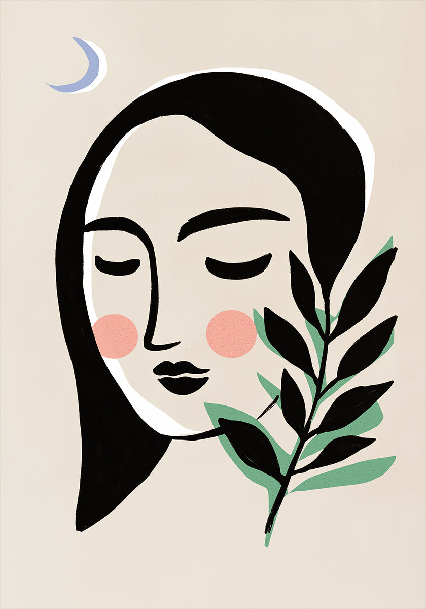 Serenidad iluminada por la luna