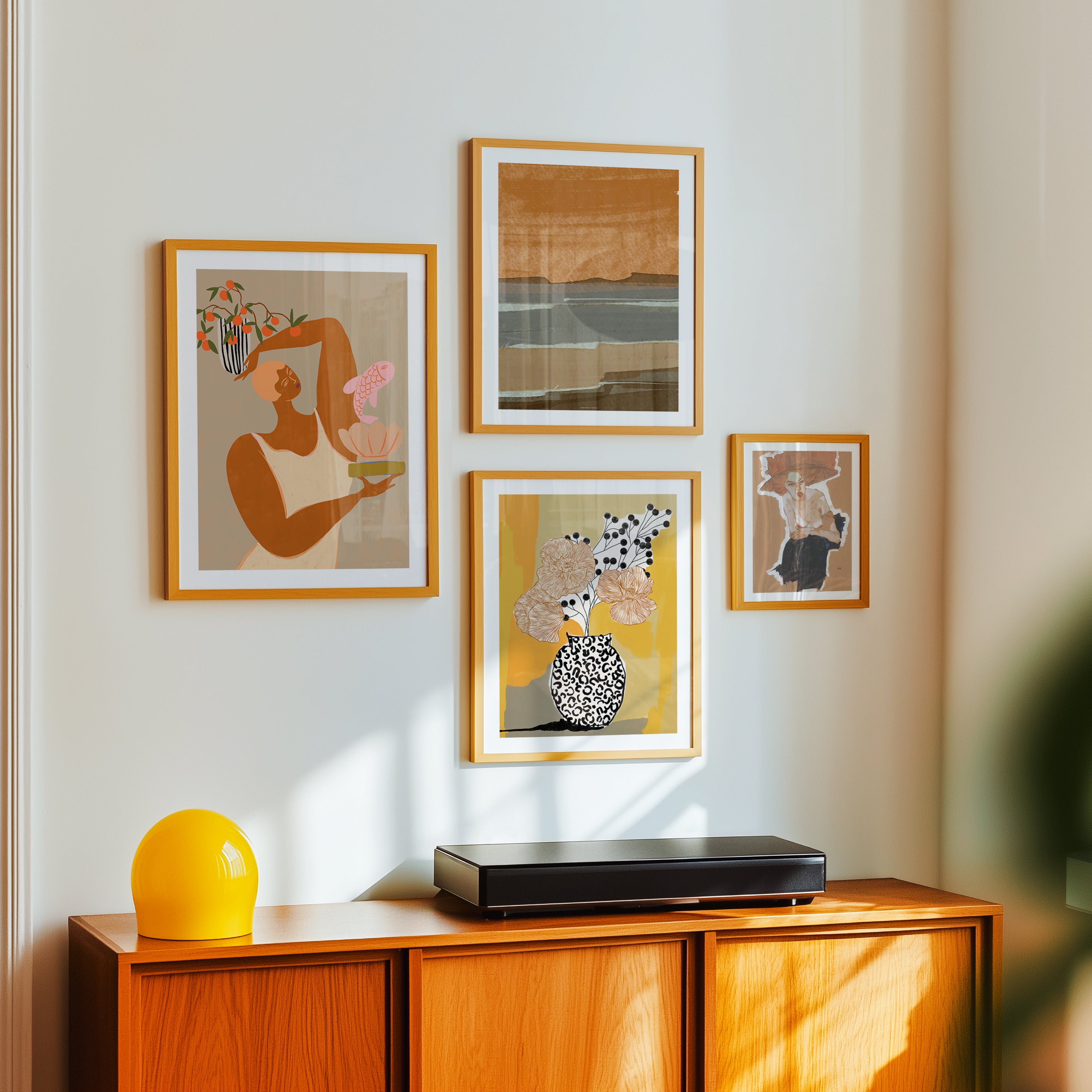 Póster Conjunto de pared de galería moderna abstracta