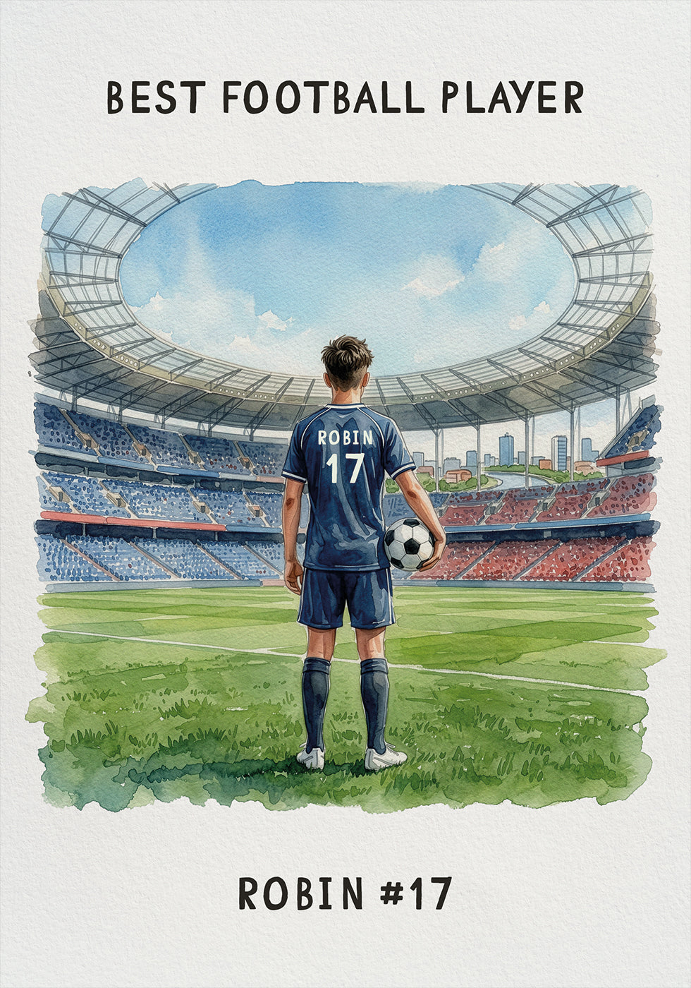 Youth football Boy Personal 2 - Posterbox