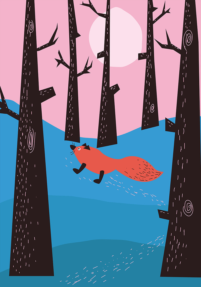 Zorro de invierno Póster