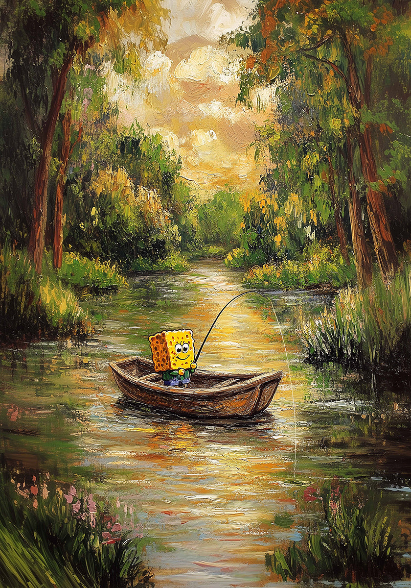 Bob junto al río Póster