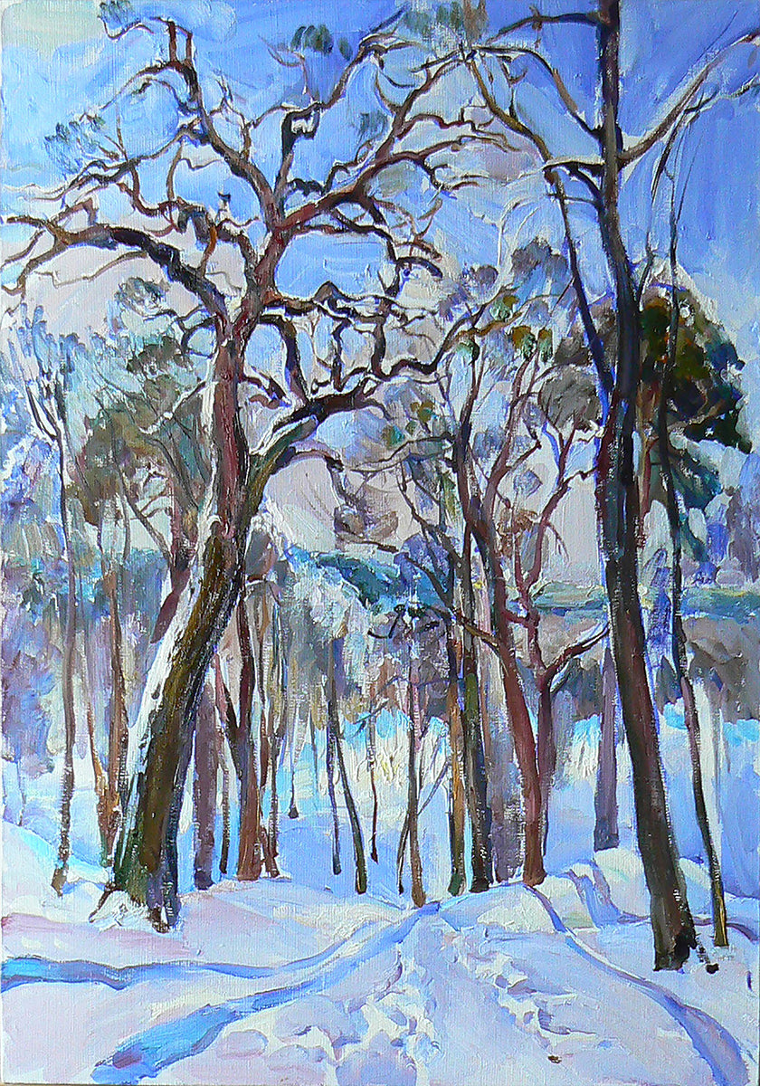 Póster Bosque de invierno