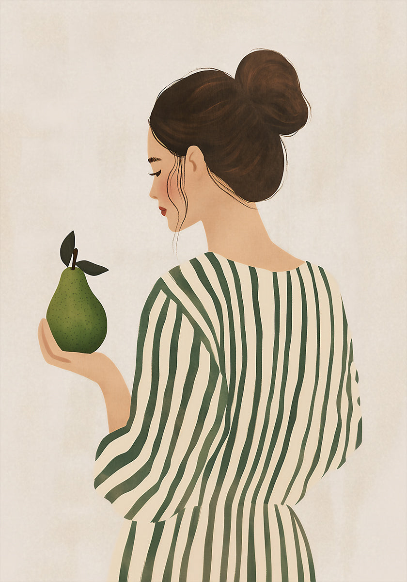 La mujer y la pera