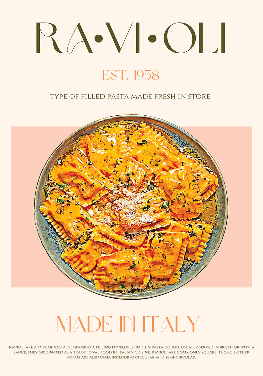 Delicia de ravioles Póster