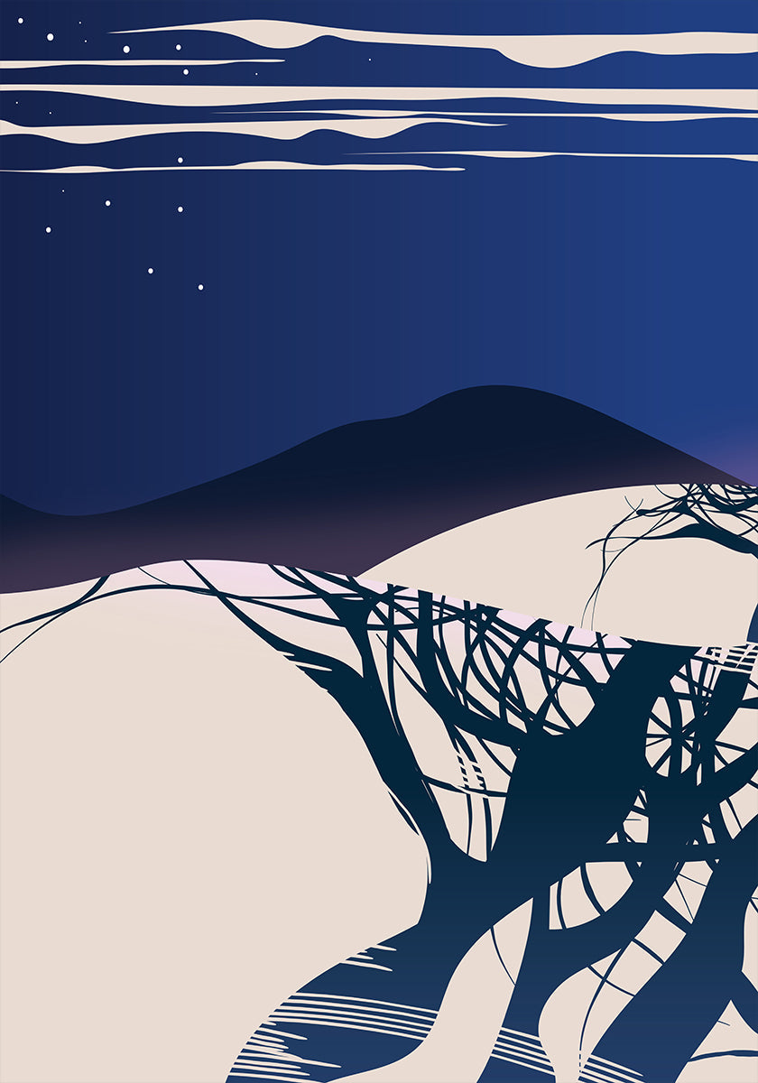 Póster Árboles de invierno