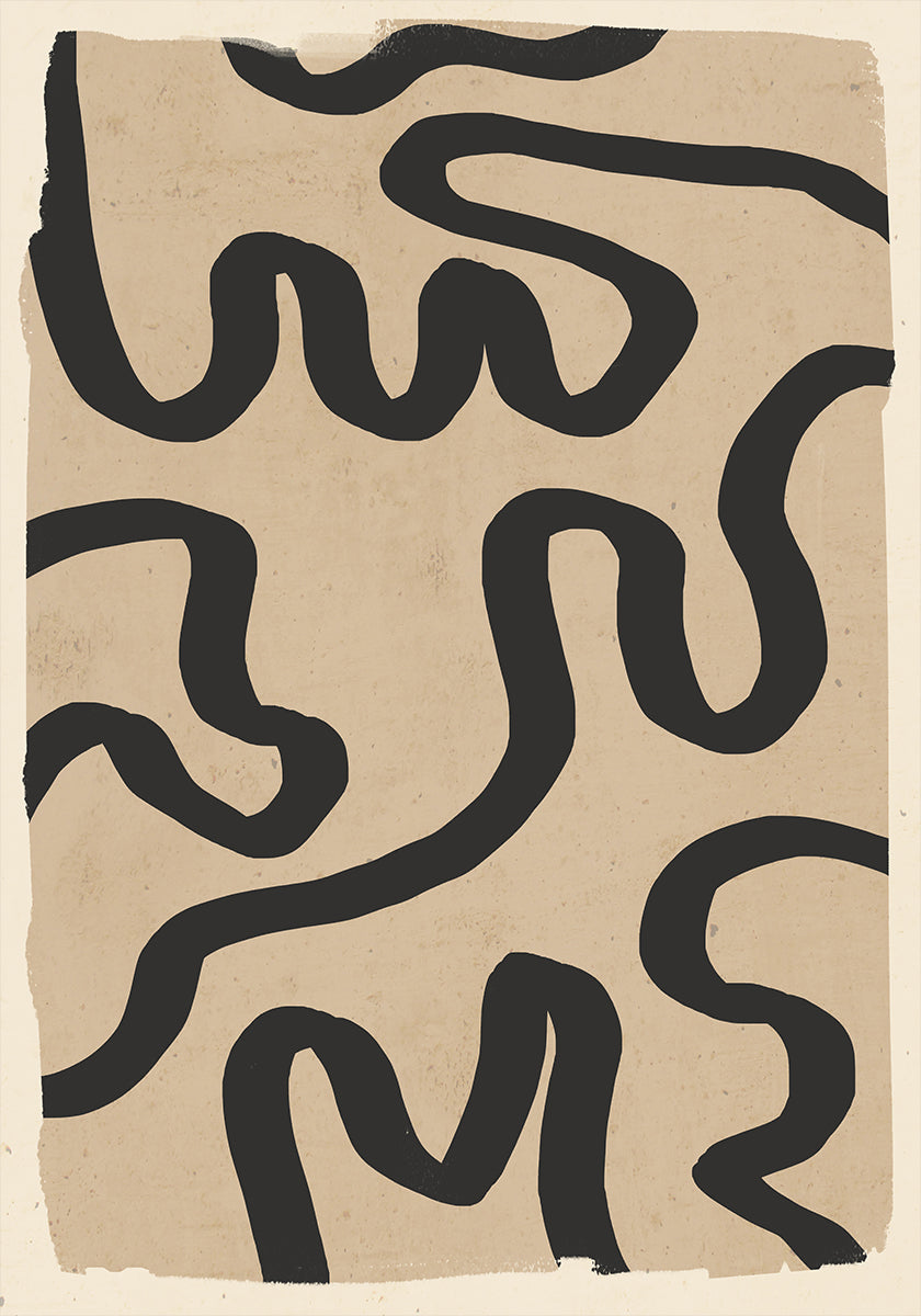 Arte lineal abstracto 173 Póster