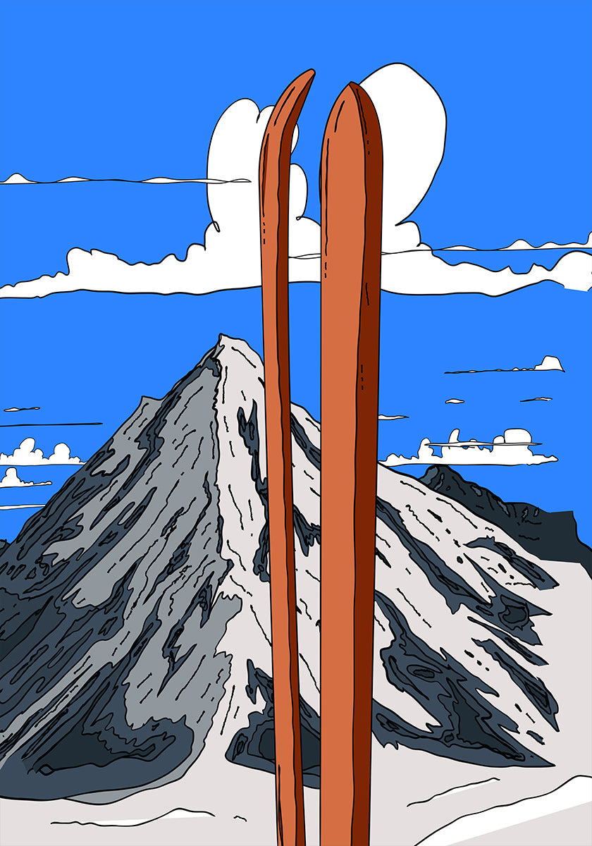 Póster Unas maravillosas vacaciones de esquí