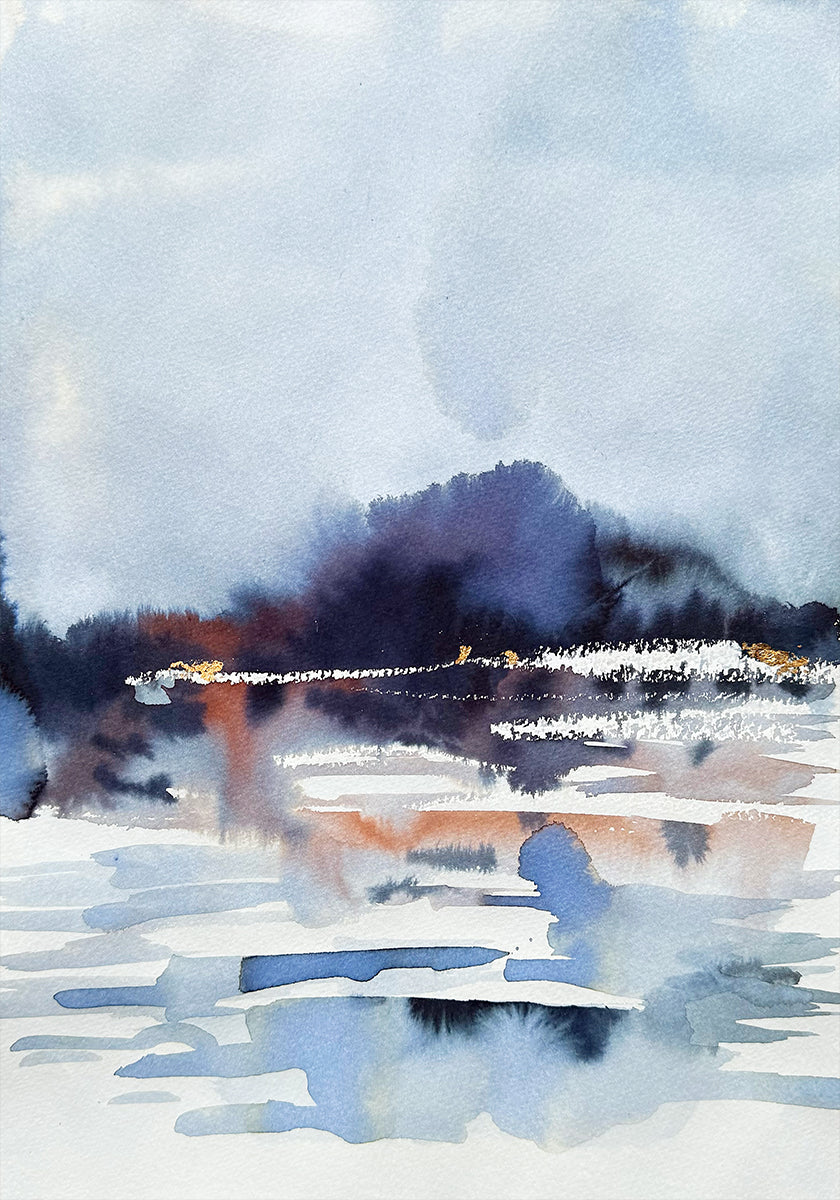 Misty Lake Reflections Plakat