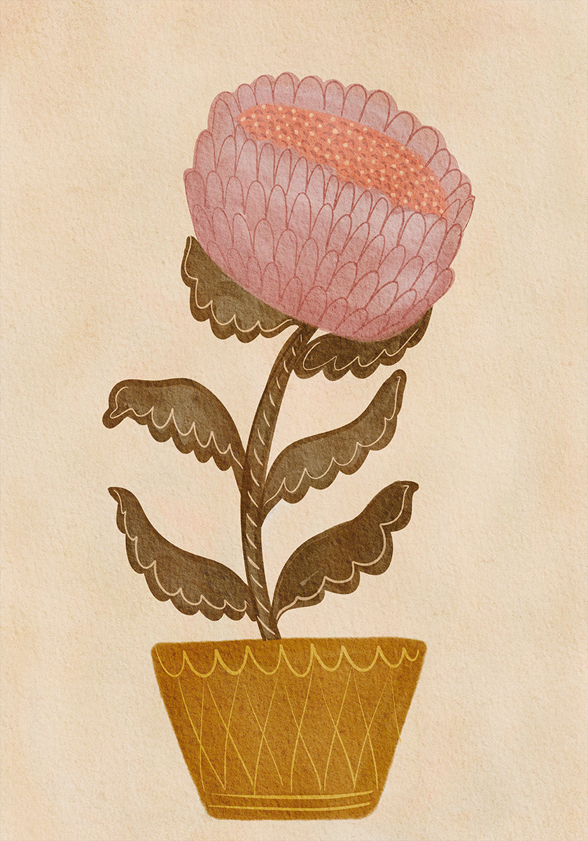 Póster Flor en un florero