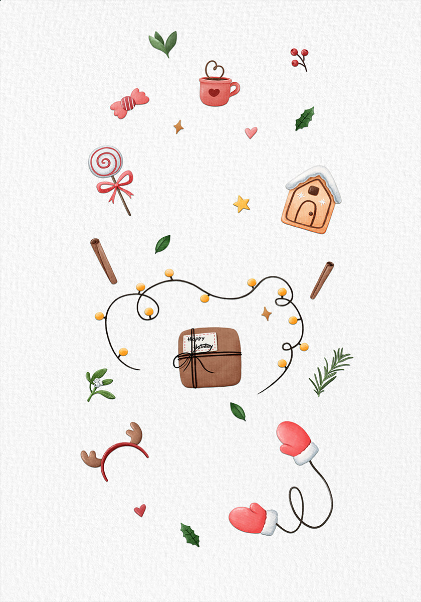 Momentos acogedores de vacaciones Póster