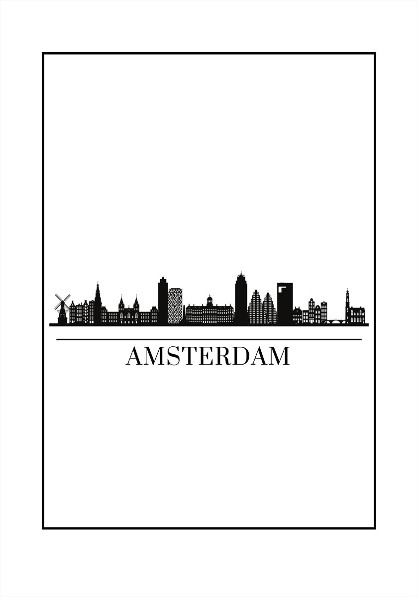 Horizonte de Ámsterdam Póster