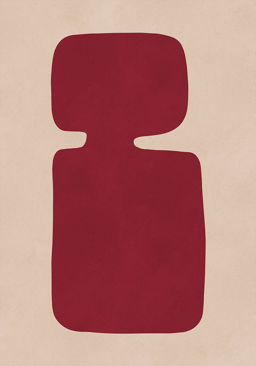 Silueta carmesí Póster