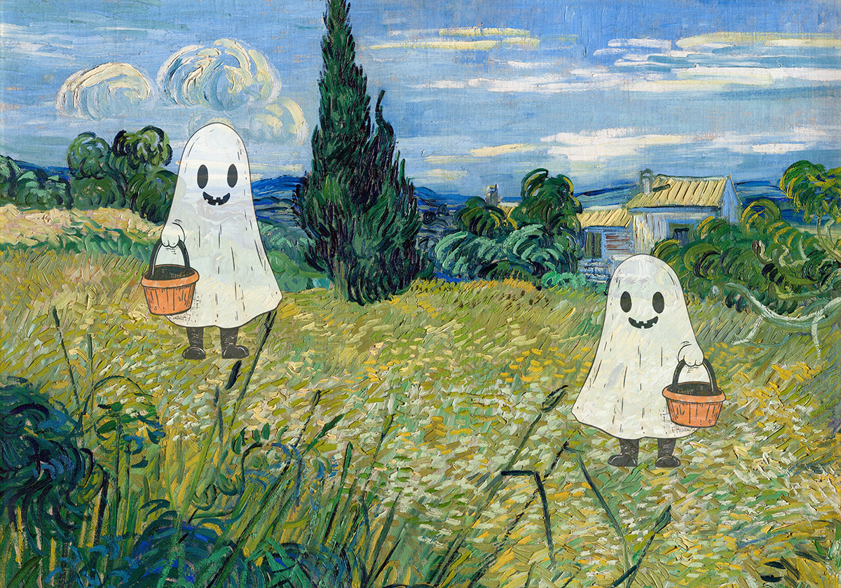 Paisaje de Halloween Póster