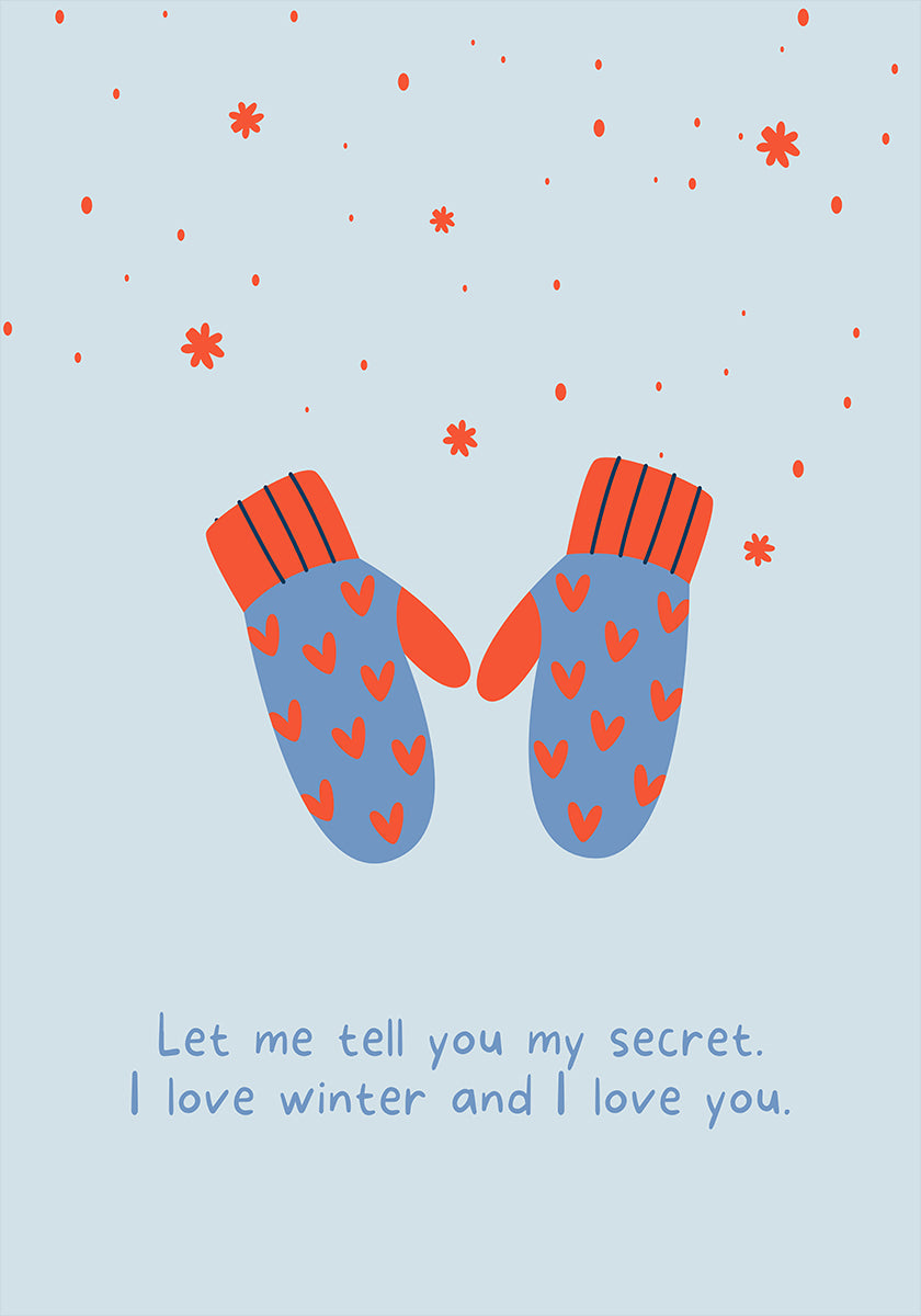 Amo el invierno y te amo Póster