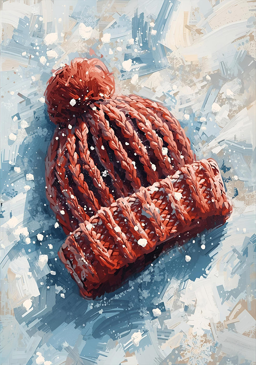 Mütze im Schnee Póster