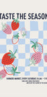 Farmers Market Strawberries Plakat - Posterbox