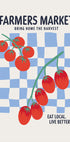 Farmers Market Tomatoes Blue Plakat - Posterbox